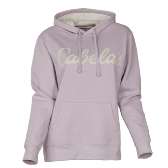 Cabelas woman’s size medium hoodie sweatshirt lilac - Picture 1 of 10